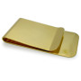 Classical Gold Money Clip with Logo Laser-Engraved