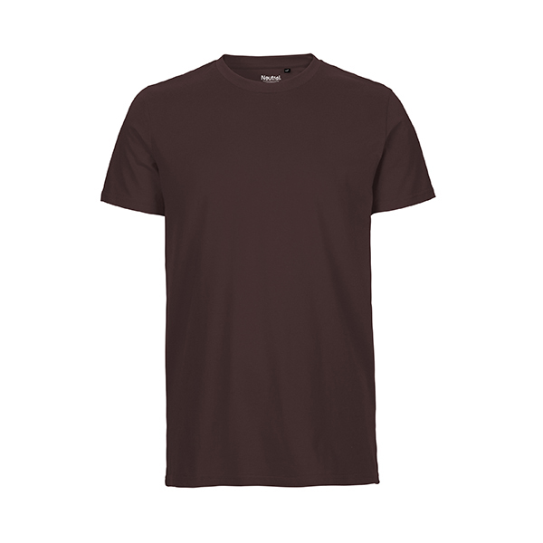 Neutral mens fitted t-shirt-Brown-M