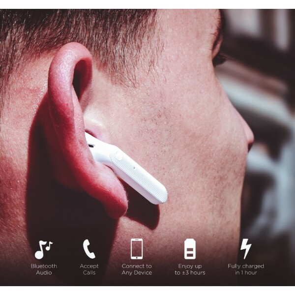 BRAINZ Bluetooth Earbuds Zwart