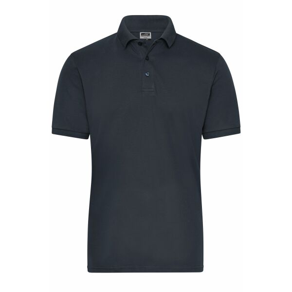 Men's BIO Stretch-Polo Work - SOLID - - carbon - XS