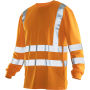 Jobman 5593 Hi-vis long sleeve t-shirt oranje 3xl