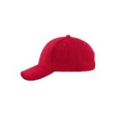 MB6230 6 Panel Corduroy Sandwich Cap - red/navy - one size