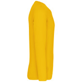 T-shirt ronde hals lange mouwen Yellow L