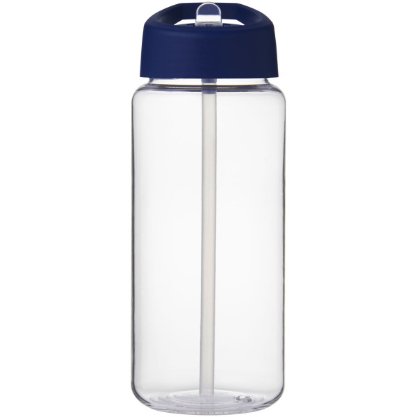 H2O Active® Octave Tritan™ 600 ml spout lid sport bottle - Transparent clear/Blue
