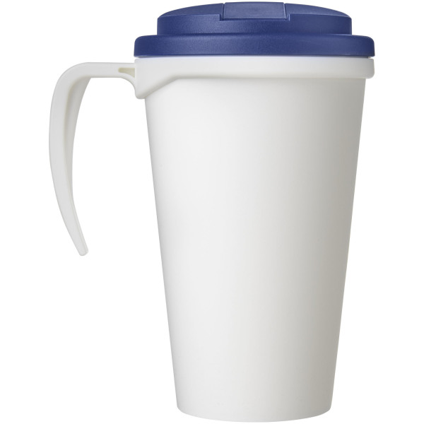 Americano® Grande 350 ml mug with spill-proof lid - White/Blue