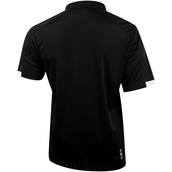 Kiso short sleeve men's cool fit polo - Solid black - S