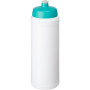 Baseline® Plus grip 750 ml sportfles met sportdeksel - Wit/Aqua