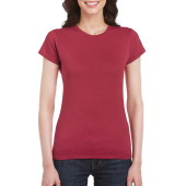 Gildan T-shirt SoftStyle SS for her Antique Cherry Red S