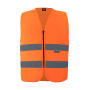 Safety Vest with Zipper "Cologne" - Orange - S