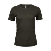Ladies Interlock T-Shirt - Dark Olive - 3XL