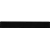 Terran 30 cm liniaal van 100% gerecycled kunststof - Zwart