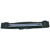 SW RAVIK elastisch heuptasje met waterafstotende riem- en ritssluiting en reflecterende banden donkerblauw