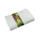 Sophie Muval towel met polyester border. 400gr/m2,180x100cm