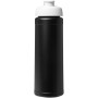 Baseline® Plus 750 ml flip lid sport bottle - Solid black/White