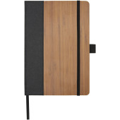 Note A5 bamboe notitieboek - Zwart/Naturel