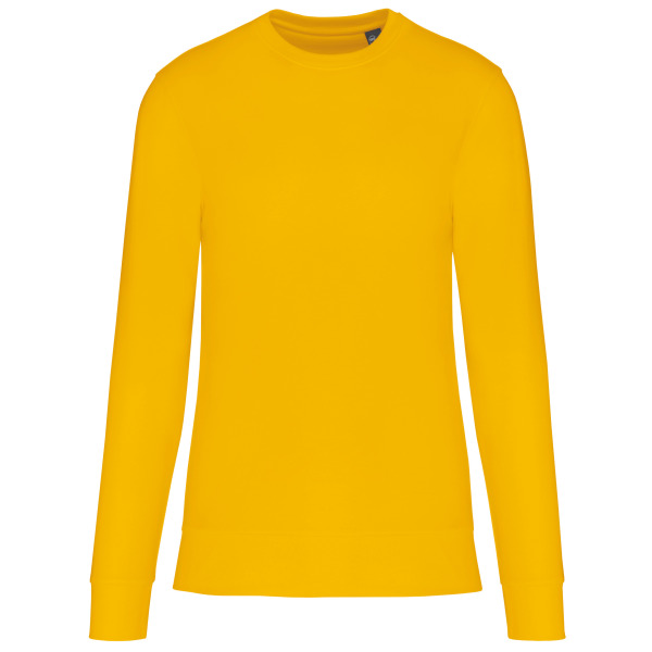 Ecologische sweater met ronde hals Yellow M