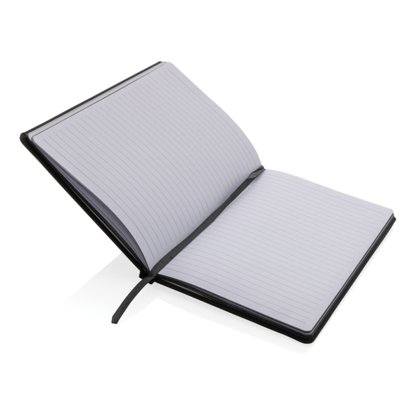 GRS-gecertificeerd RPET A5-notebook, zwart
