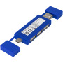 Mulan dubbele USB 2.0 hub - Koningsblauw