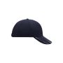MB601 6 Panel Groove Cap - navy/white - one size