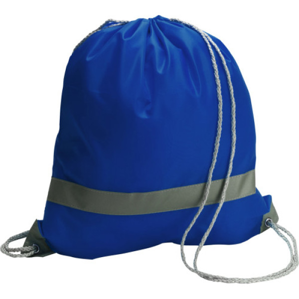 Polyester (190T) drawstring backpack Sylvie cobalt blue