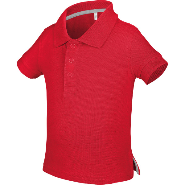 Baby polo korte mouwen Red 6M