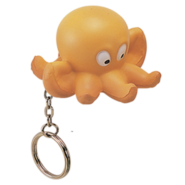 Anti-stress octopus sleutelhanger