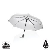 21" Impact AWARE™ RPET 190T mini auto open paraplu, wit