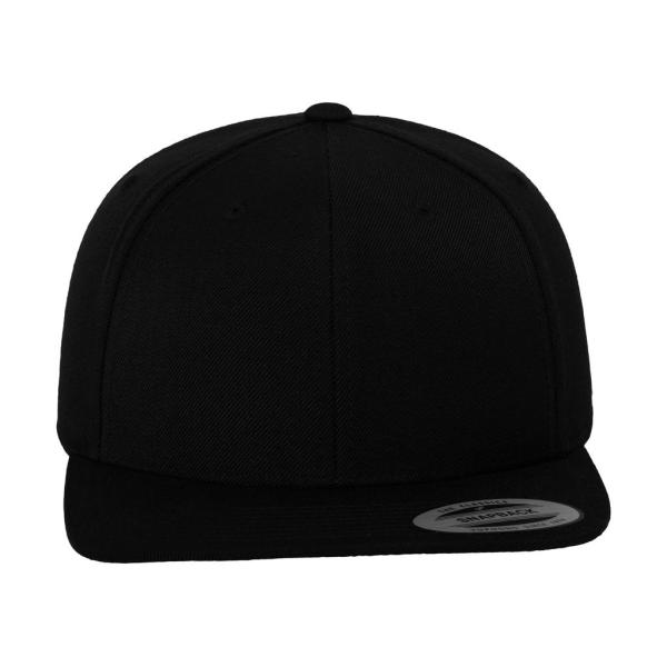 Classic Snapback Cap - Black - One Size
