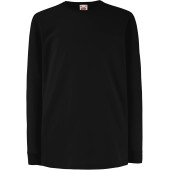 Kids Valueweight Long Sleeve T (61-007-0) Black 12/13 ans