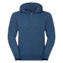 Authentic Full zip hooded melange sweatshirt Ocean Melange 3XL