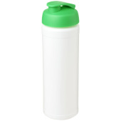 Baseline® Plus grip 750 ml sportflaska med uppfällbart lock - Vit/Grön