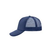 MB070 5 Panel Polyester Mesh Cap navy one size