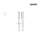 senator® Image zwart Line vulpen