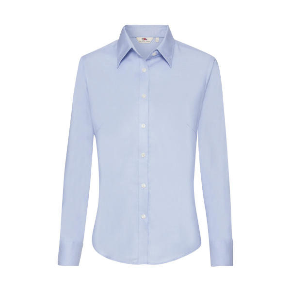 Ladies Oxford Shirt LS - White - XS