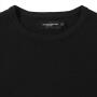 RUS Men Crew Neck Knitted Pullover, Black, 3XL
