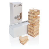 Deluxe houtblok stapelspel, wit