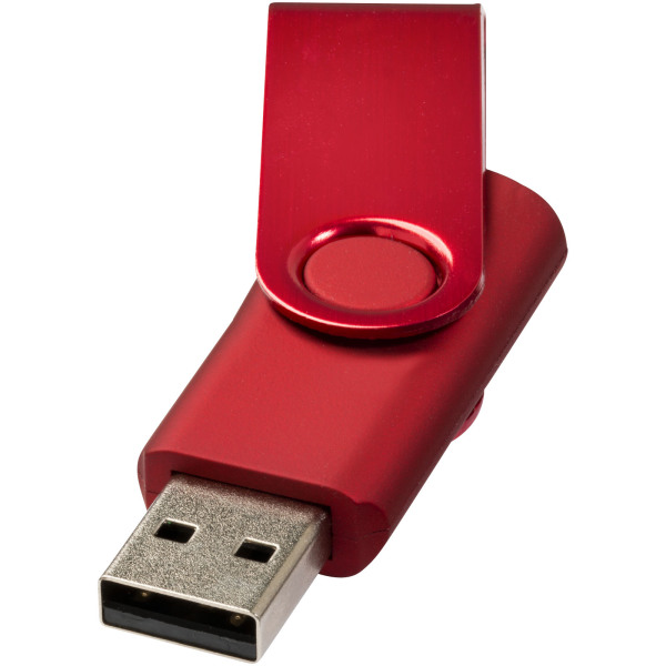 Rotate-metallic USB 2GB - Rood