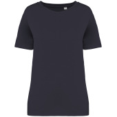 Afgewassen dames  T-shirt Washed Coal Grey XS