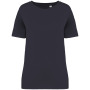 Afgewassen dames  T-shirt Washed Coal Grey XS