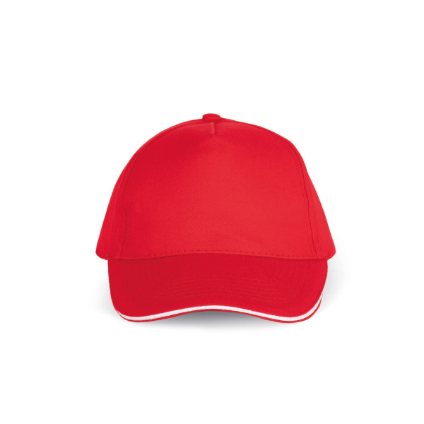 5-Panel-Kappe - Sandwichschirm Red / White One Size