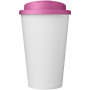Americano® Eco 350 ml recycled tumbler with spill-proof lid - Pink/White