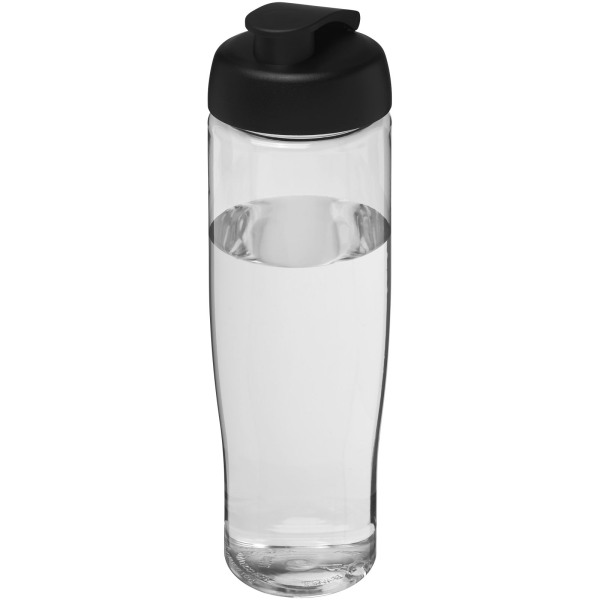 H2O Active® Tempo 700 ml flip lid sport bottle - Transparent/Solid black