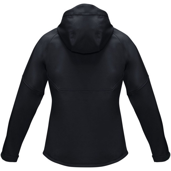 Coltan women’s GRS recycled softshell jacket - Solid black - XS
