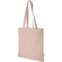 Orissa 140 g/m² GOTS organic cotton tote bag 7L - Pale blush pink