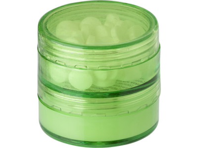 PS container met mintjes en lippenbalsem PS container met mintjes en lippenbalsem