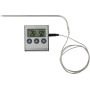 ABS vleesthermometer Warren zwart/zilver