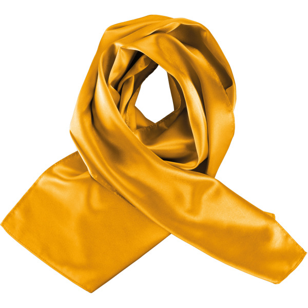Satijnen sjaal Yellow One Size