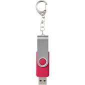 Rotate USB met sleutelhanger - Magenta - 64GB