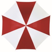 Automatisch te openen paraplu DISCO - rood, wit