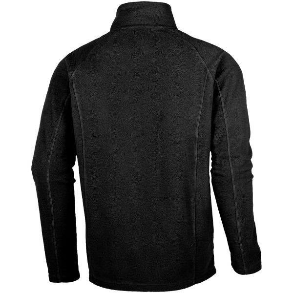 Rixford men's full zip fleece jacket - Solid black - XXL